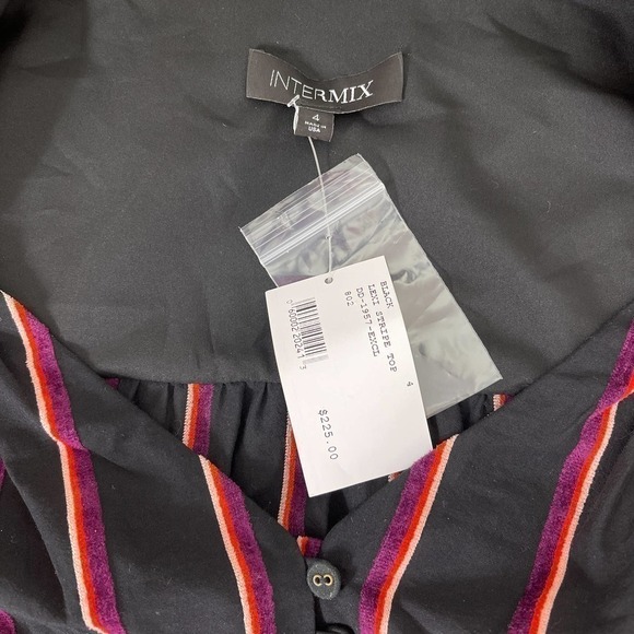 Intermix | Lexi Striped Top | Sz 4 - Picture 4 of 11